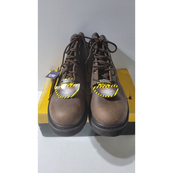 Ad Tech Men’s Steel Toe Work Boots-Oil&slip Resistant -Brown Leather Size 12W main image 2